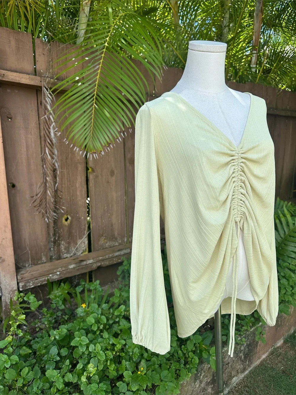 Free People Beach Addison Convertible Top Size S Yellow/Buttercream